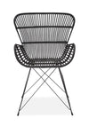 Sedia in rattan naturale Kai-335 Nero (1)