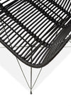 Sedia in rattan naturale Kai-335 Nero (2)