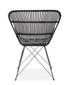Sedia in rattan naturale Kai-335 Nero (3)