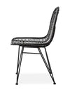 Sedia in rattan naturale Kai-337 Nero (2)