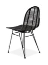 Sedia in rattan naturale Kai-337 Nero (3)