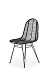 Sedia in rattan naturale Kai-337 Nero (4)