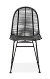 Sedia in rattan naturale Kai-337 Nero (6)
