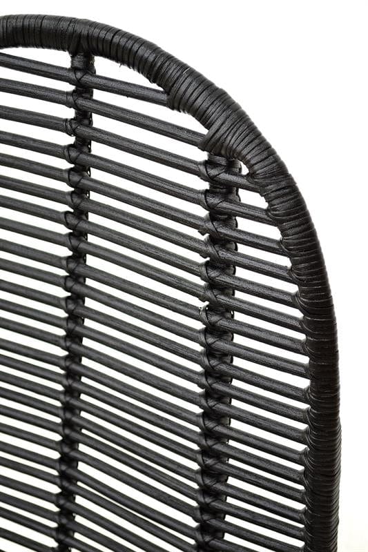 Sedia in rattan naturale Kai-337 Nero (9)