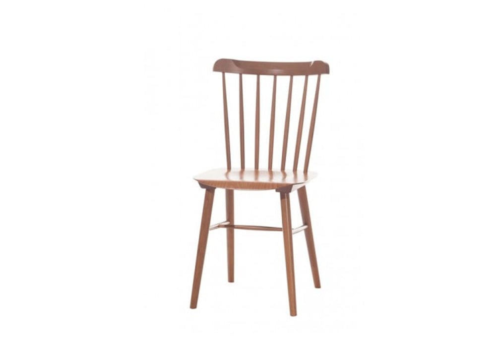 Sedia Ironica in faggio marrone, L44xH47,5xD84,5 cm