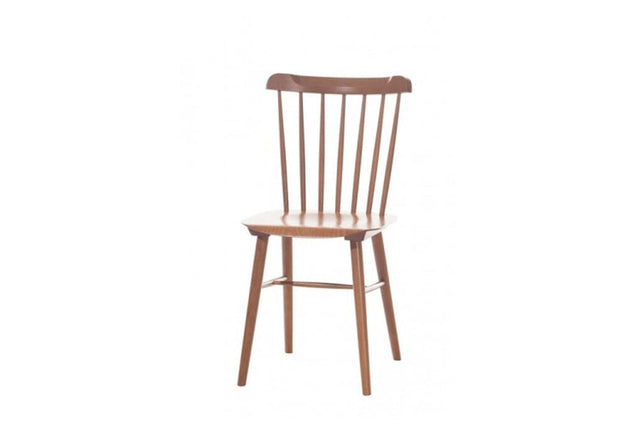 Sedia Ironica in faggio marrone, L44xH47,5xD84,5 cm