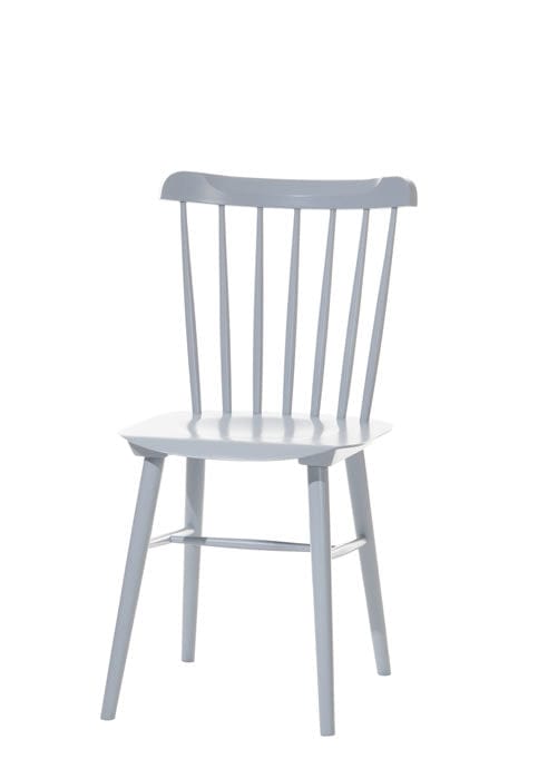 Sedia Ironica in legno di faggio grigio, l44xL47,5xH84,5 cm