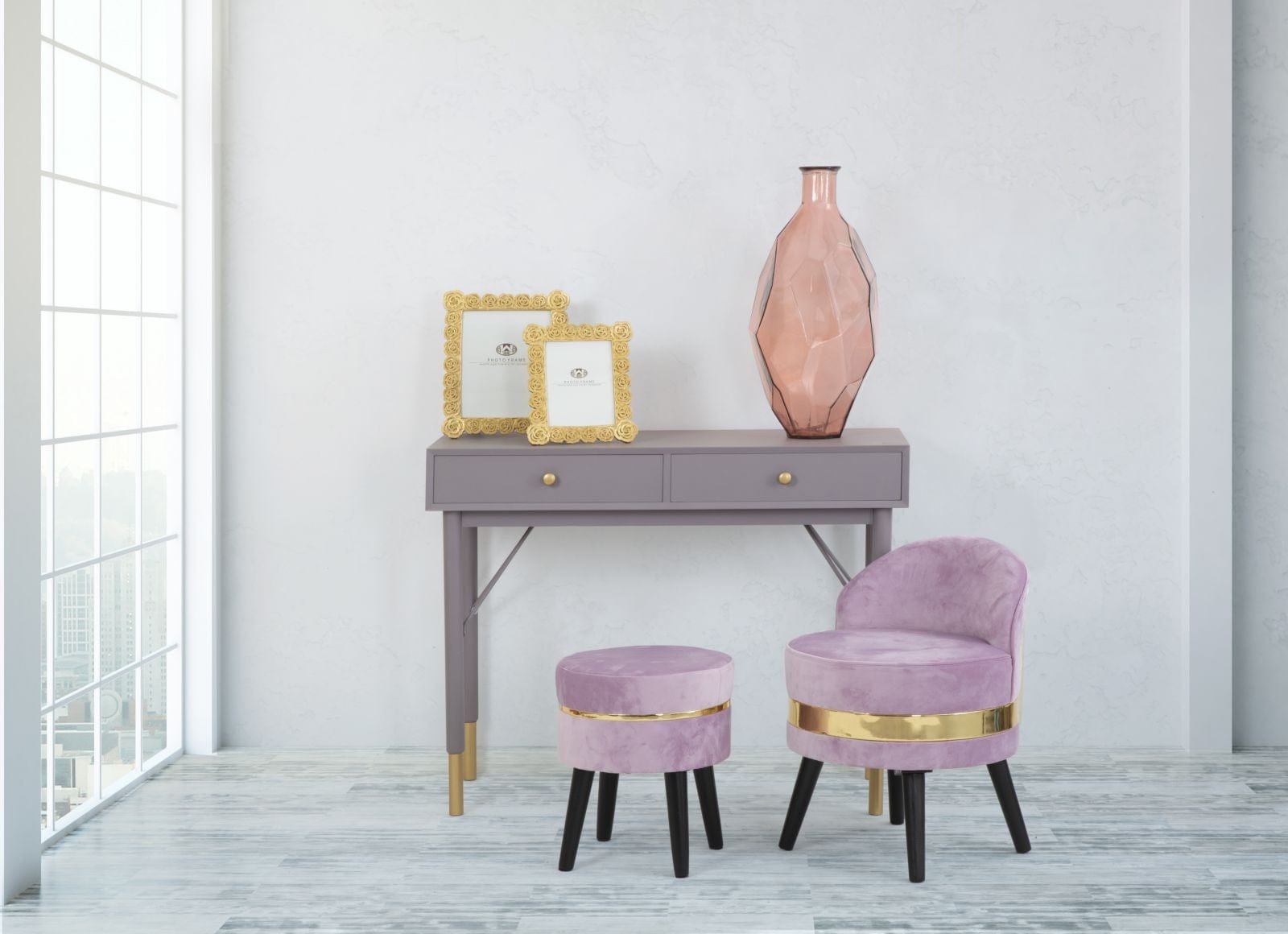 Sedia Mini Paris Rosa cm Ø 45x62 (6)