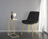 Sedia Paris Nera/Gold Set 2 Pz cm 51x59x79 (1)