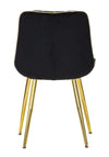 Sedia Paris Nera/Gold Set 2 Pz cm 51x59x79 (4)