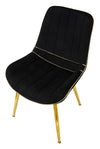 Sedia Paris Nera/Gold Set 2 Pz cm 51x59x79 (6)