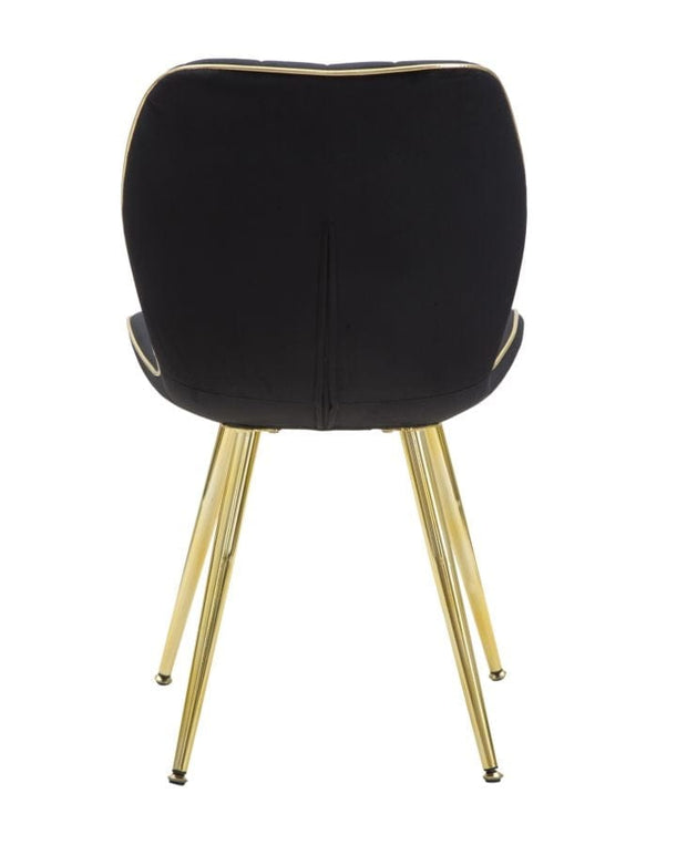 Sedia Paris Space Nera /Gold Set 2 Pz cm 46x58x77 (5)