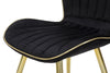 Sedia Paris Space Nera /Gold Set 2 Pz cm 46x58x77 (7)