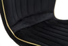 Sedia Paris Space Nera /Gold Set 2 Pz cm 46x58x77 (8)