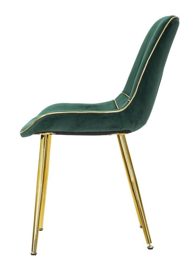 Sedia Paris Verde/Gold Set 2 Pz cm 51x59x79 (5)