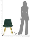 Sedia Paris Verde/Gold Set 2 Pz cm 51x59x79 (9)
