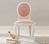 Sedia per bambini imbottita in tessuto con gambe in legno Dream Salmon, L48xL52xH90 cm (2)