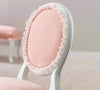 Sedia per bambini imbottita in tessuto con gambe in legno Dream Salmon, L48xL52xH90 cm (4)