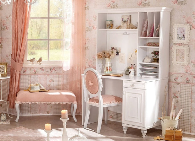 Sedia per bambini imbottita in tessuto con gambe in legno Dream Salmon, L48xL52xH90 cm (7)