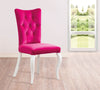 Sedia per bambini, imbottita in tessuto e con gambe in legno Rosa Pink, l55xL56xH84 cm (2)