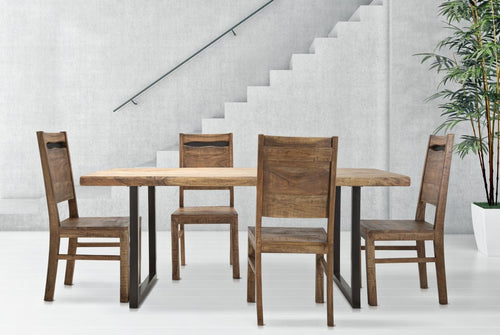 Sedia Yellowstone Set 2 Pz cm 45x45x100 (Legno Di Acacia Nilotica) (1)