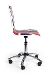 Sedie da scrivania per bambini in ecopelle British Multicolore (3)