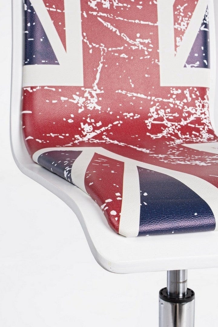 Sedie da scrivania per bambini in ecopelle British Multicolore (6)
