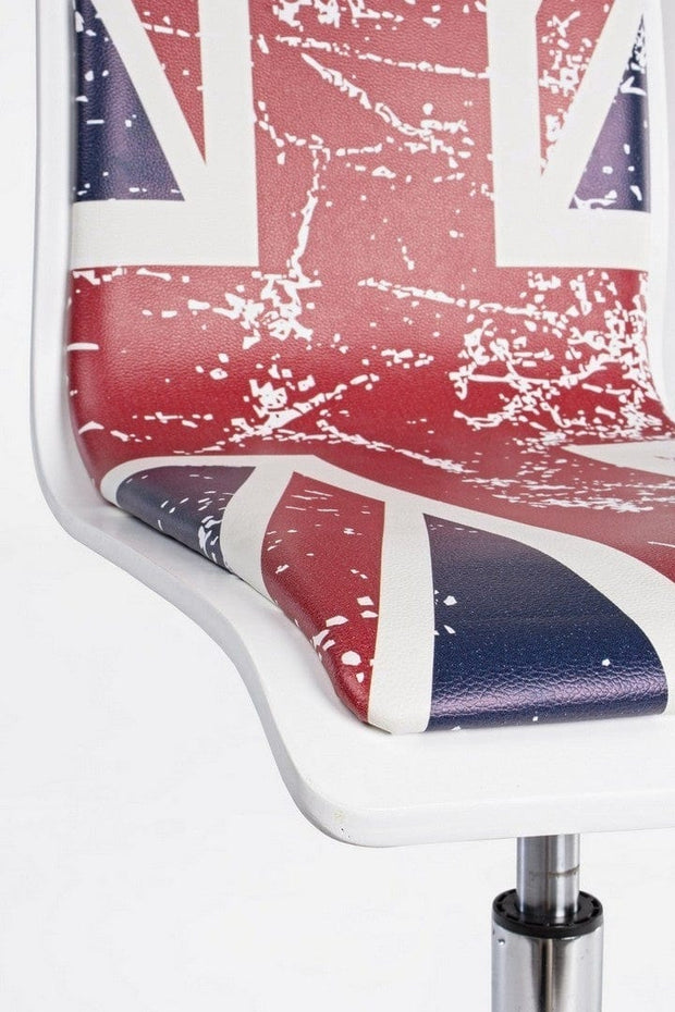 Sedie da scrivania per bambini in ecopelle British Multicolore (6)