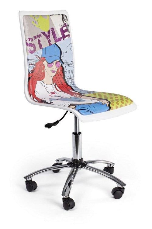 Sedie da scrivania per bambini in ecopelle Cartoon Multicolore