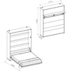 Set camera da letto Bed Concept Verticale Bianco Opaco, 2 pezzi (10)