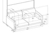 Set camera da letto Bed Concept Verticale Bianco Opaco, 2 pezzi (9)