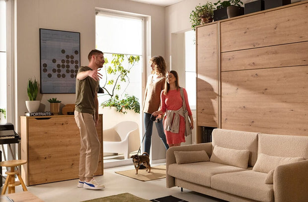 Set camera da letto Bed Concept Verticale Quercia, 2 pezzi (8)