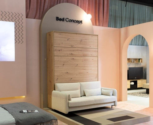Set camera da letto Bed Concept Verticale Quercia, 2 pezzi