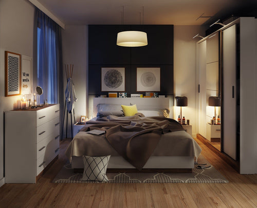 Set camera da letto Dentro Bianco Opaco, 5 pezzi