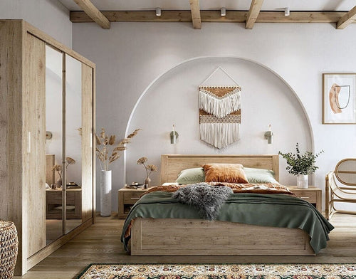Set camera da letto Idea Quercia, 4 pezzi
