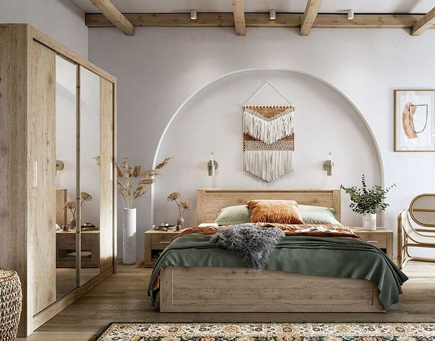 Set camera da letto Idea Quercia, 4 pezzi