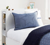 Set copripiumino e federa reversibile Denim blu scuro / blu chiaro, 145 x 230 cm (1)