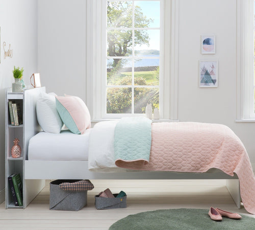 Set copripiumino e federa reversibili Ducky Pink / Mint, 145 x 230 cm