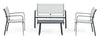 Set da giardino 4 posti con tavolino Arent Antracite (2)