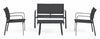 Set da giardino 4 posti con tavolino Arent Antracite (1)