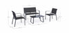 Set da giardino 4 posti con tavolino Arent Antracite (5)