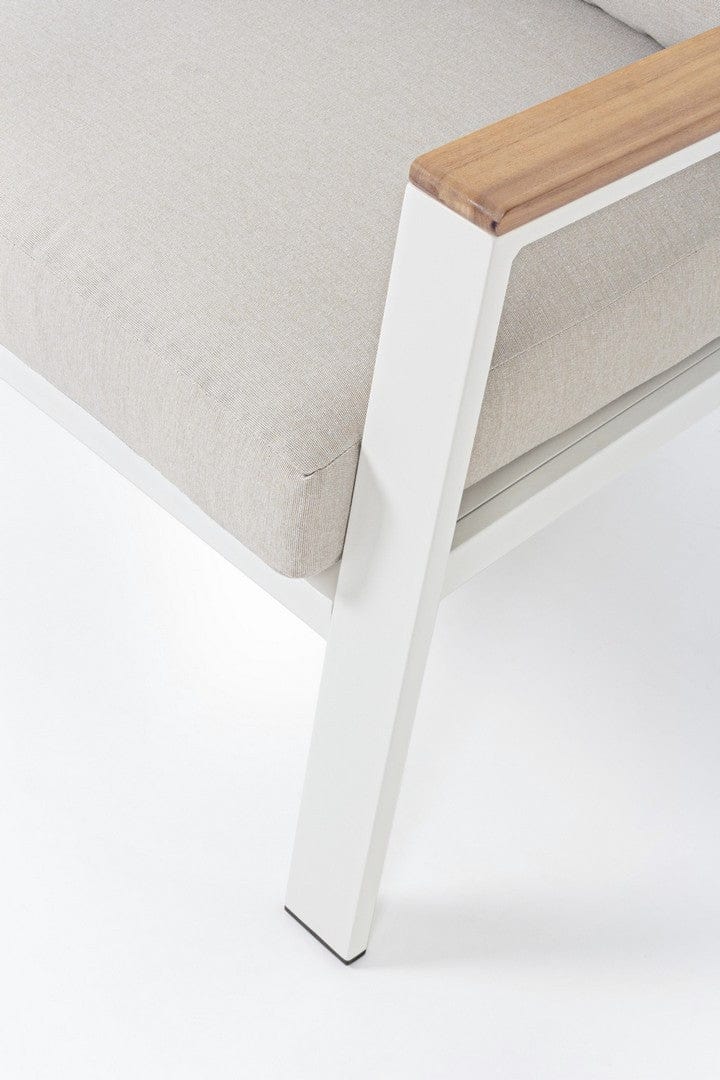 Set da giardino 4 posti con tavolino Belmar Bianco (9)
