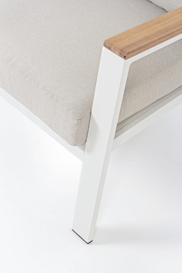 Set da giardino 4 posti con tavolino Belmar Bianco (9)