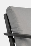 Set da giardino 4 posti con tavolino Harleys Grigio (9)