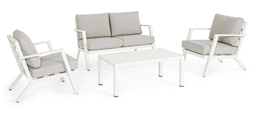 Set da giardino 4 posti con tavolino Harleys Grigio