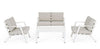 Set da giardino 4 posti con tavolino Harleys Grigio (3)
