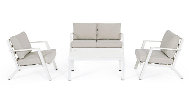 Set da giardino 4 posti con tavolino Harleys Grigio (3)
