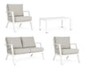 Set da giardino 4 posti con tavolino Harleys Grigio (4)