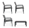 Set da giardino 4 posti con tavolino Laiken Antracite (6)