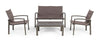 Set da giardino 4 posti con tavolino Laiken Cappuccino (1)